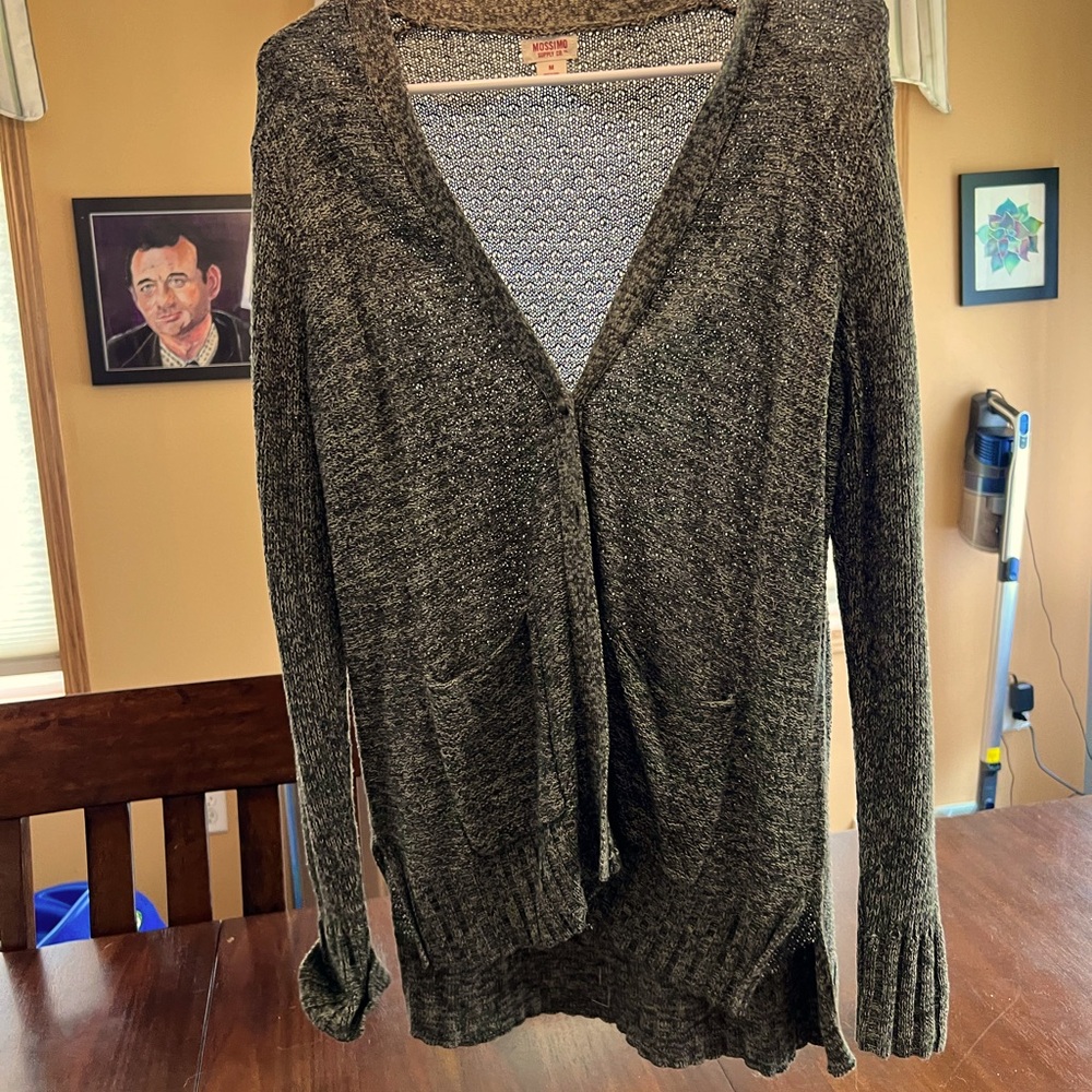 Olive green cardigan